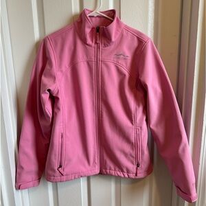Lauren James Preptec Jacket Pink Full-Zip Lined, Size Large